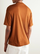 Loro Piana - Philion Cashmere and Silk-Blend Jersey T-Shirt - Orange