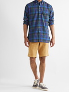 Drake's - Button-Down Collar Checked Cotton, Linen and Ramie-Blend Shirt - Multi