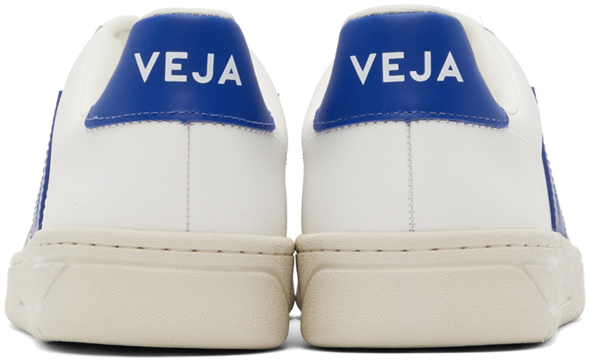 VEJA White & Blue V-12 Sneakers VEJA