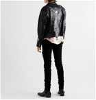 Enfants Riches Déprimés - Logo-Print Leather Jacket - Black