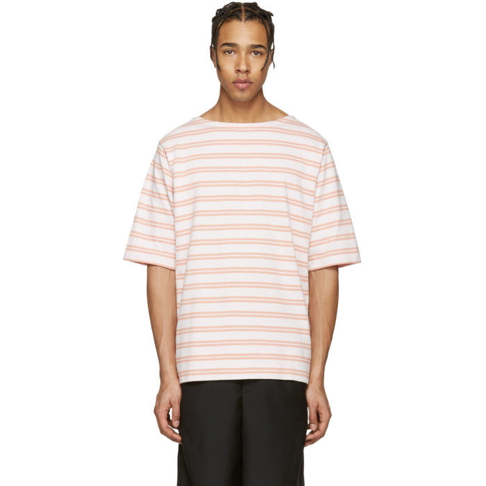 Photo: Acne Studios Pink Striped Nimes T-Shirt