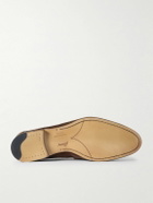 Brioni - Appia Suede Penny Loafers - Brown