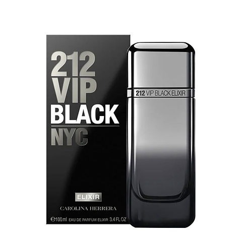 Photo: Carolina Herrera Mens 212 Vip Black Elixir EDP Spray 3.4 oz Fragrances 8411061105016