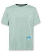 Nike Running - Rise 365 Logo-Print Dri-FIT and Ripstop T-Shirt - Green