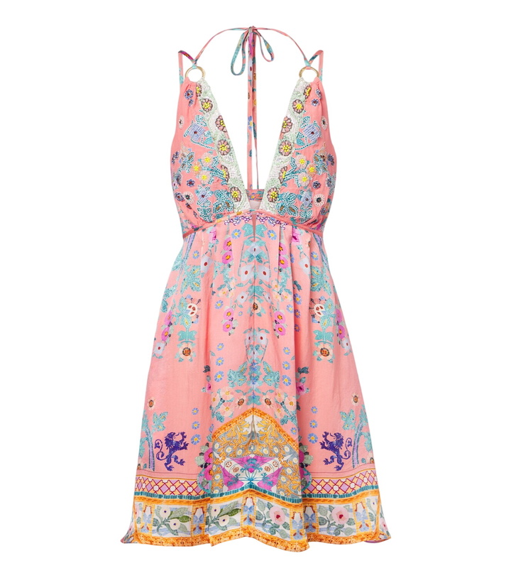 Photo: Camilla Floral embellished silk minidress