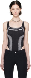 MISBHV Black & White Jacquard Bodysuit