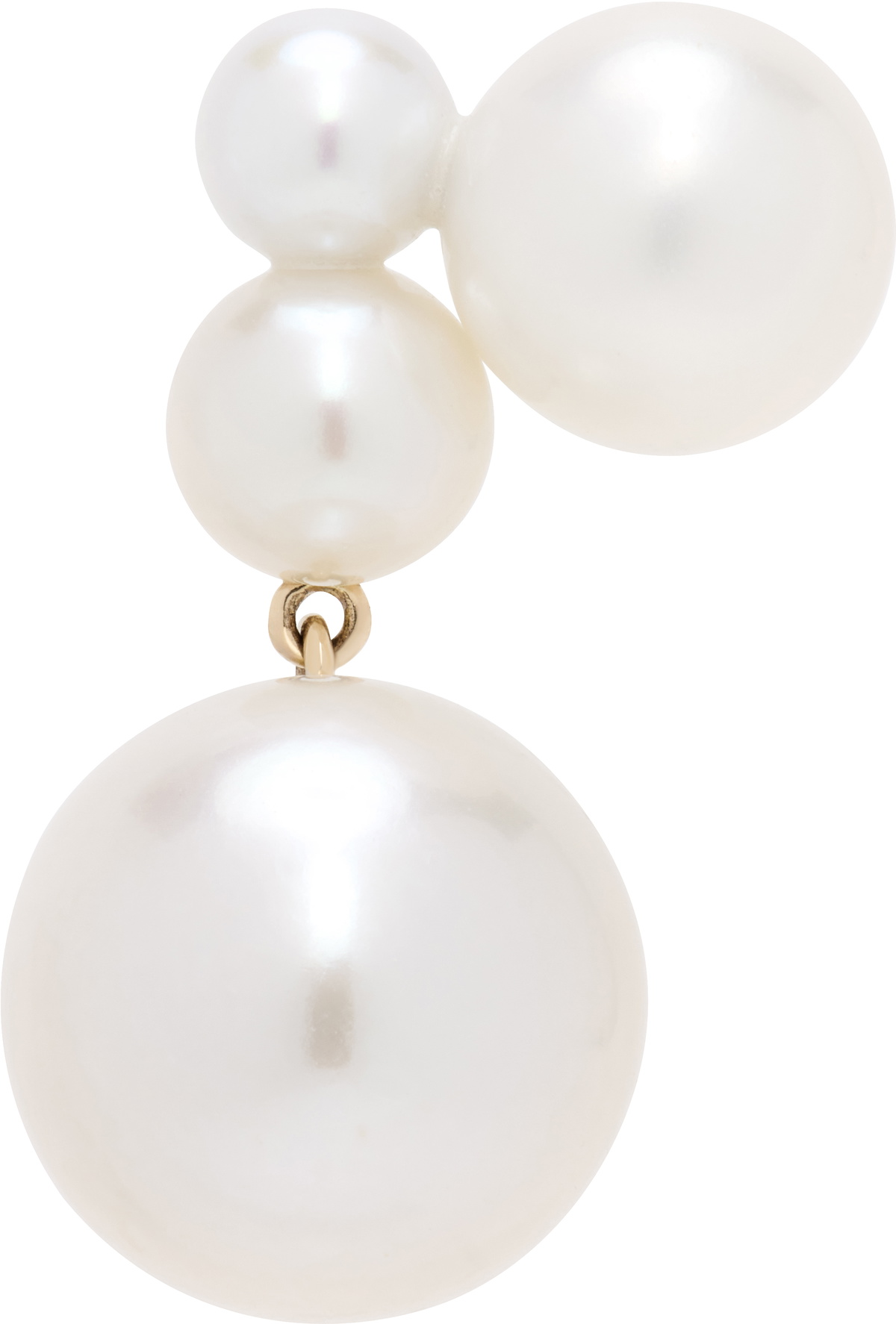 Sophie Bille Brahe Gold Stella Perle Single Earring
