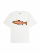 KAPITAL - Printed Cotton-Jersey T-Shirt - White