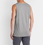 Nike - Sportswear Logo-Print Mélange Cotton-Jersey Tank Top - Gray