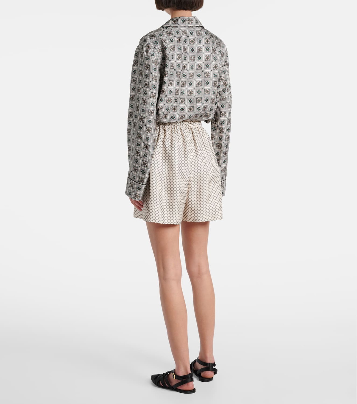 Loro Piana Angelo silk twill Bermuda shorts