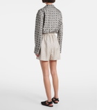 Loro Piana Angelo silk twill Bermuda shorts
