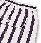 Tod's - Short-Length Striped Swim Shorts - Men - Navy