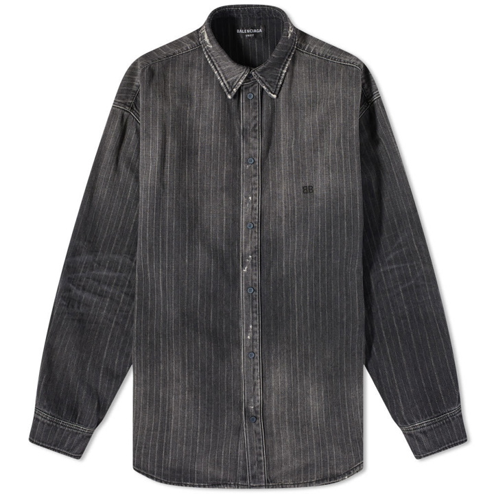 Photo: Balenciaga XL Fit Denim Tromp LOeil Shirt