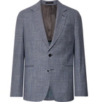 Paul Smith - Navy Soho Slim-Fit Puppytooth Wool, Silk and Linen-Blend Suit Jacket - Navy