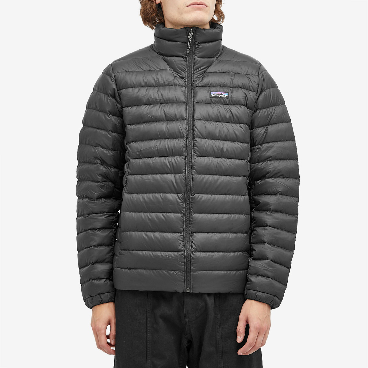 Patagonia Men's Down Sweater Jacket in Black