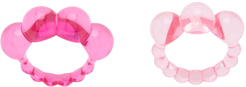 Photo: La Manso Pink Blossom Ring Set