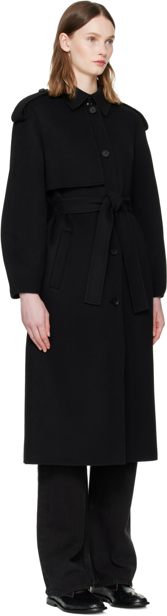 MACKAGE Black CEYLA Double-Face Wool Coat