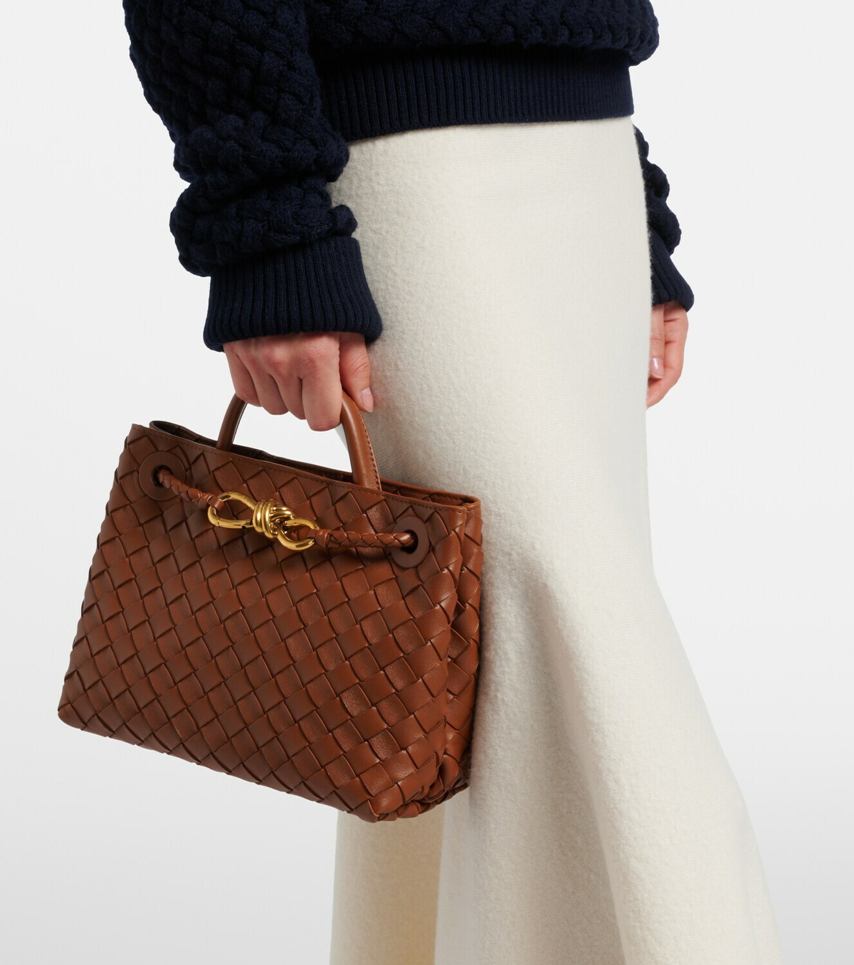 Bottega Veneta Andiamo Small leather top-handle bag