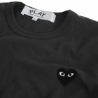 Comme des Garçons Play Heart Long Sleeve T-Shirt in Black