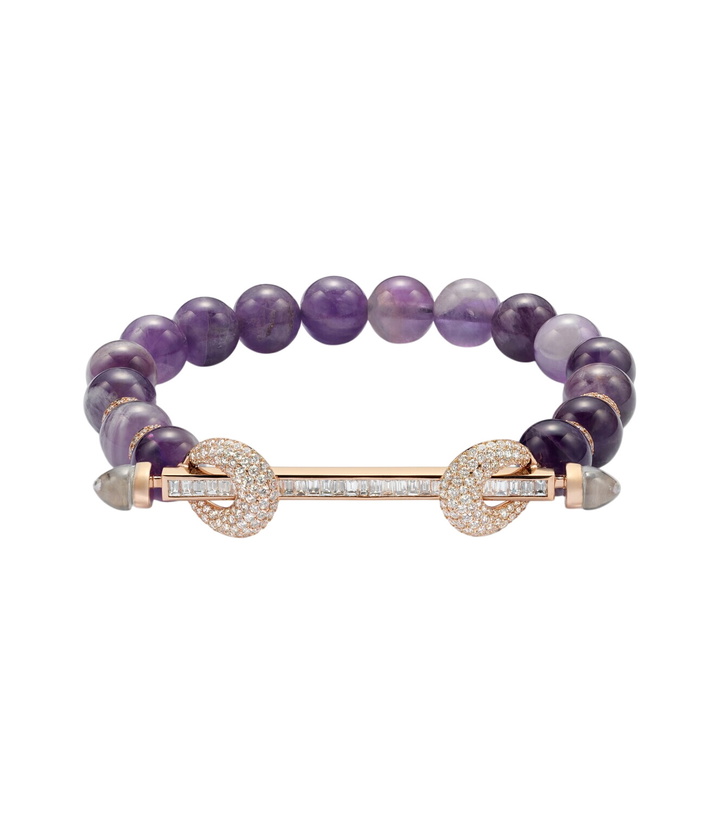 Photo: Ananya Chakra 18kt rose gold bracelet with gemstones