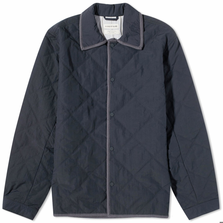 Photo: A Kind of Guise Men's Kiljan Quilted Jacket in Arctic Navy