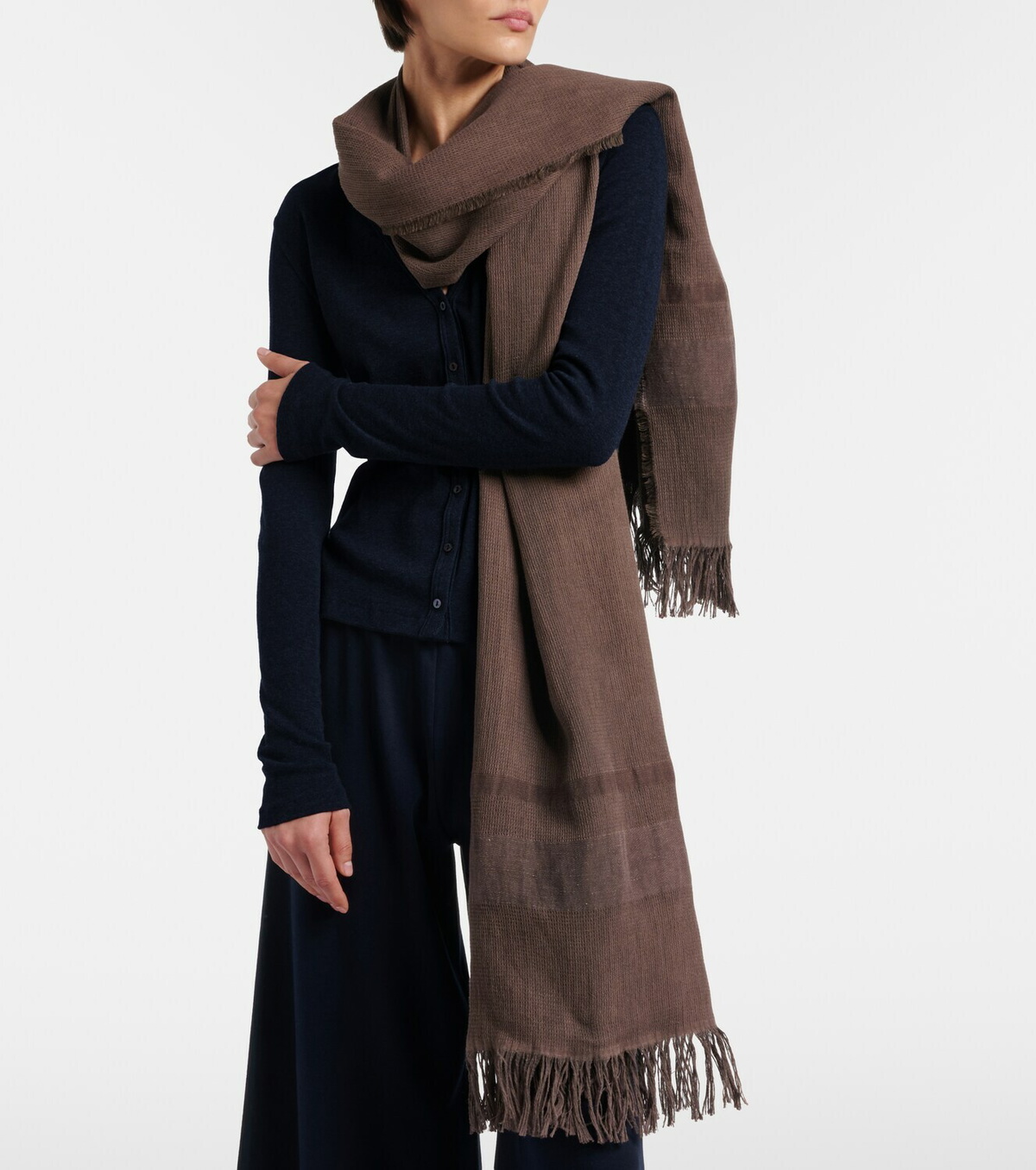 The Row Merisi cotton and linen scarf
