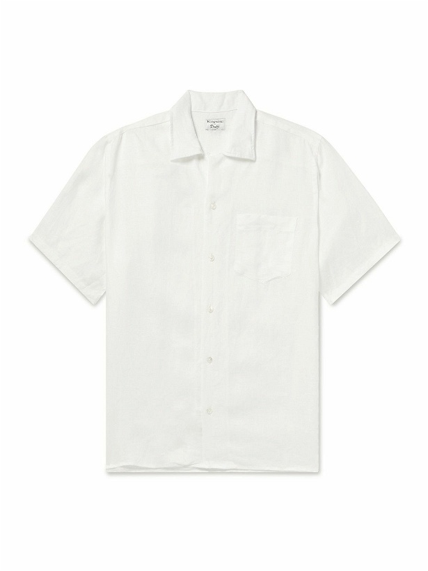 Photo: Kingsman - Camp-Collar Linen Shirt - White