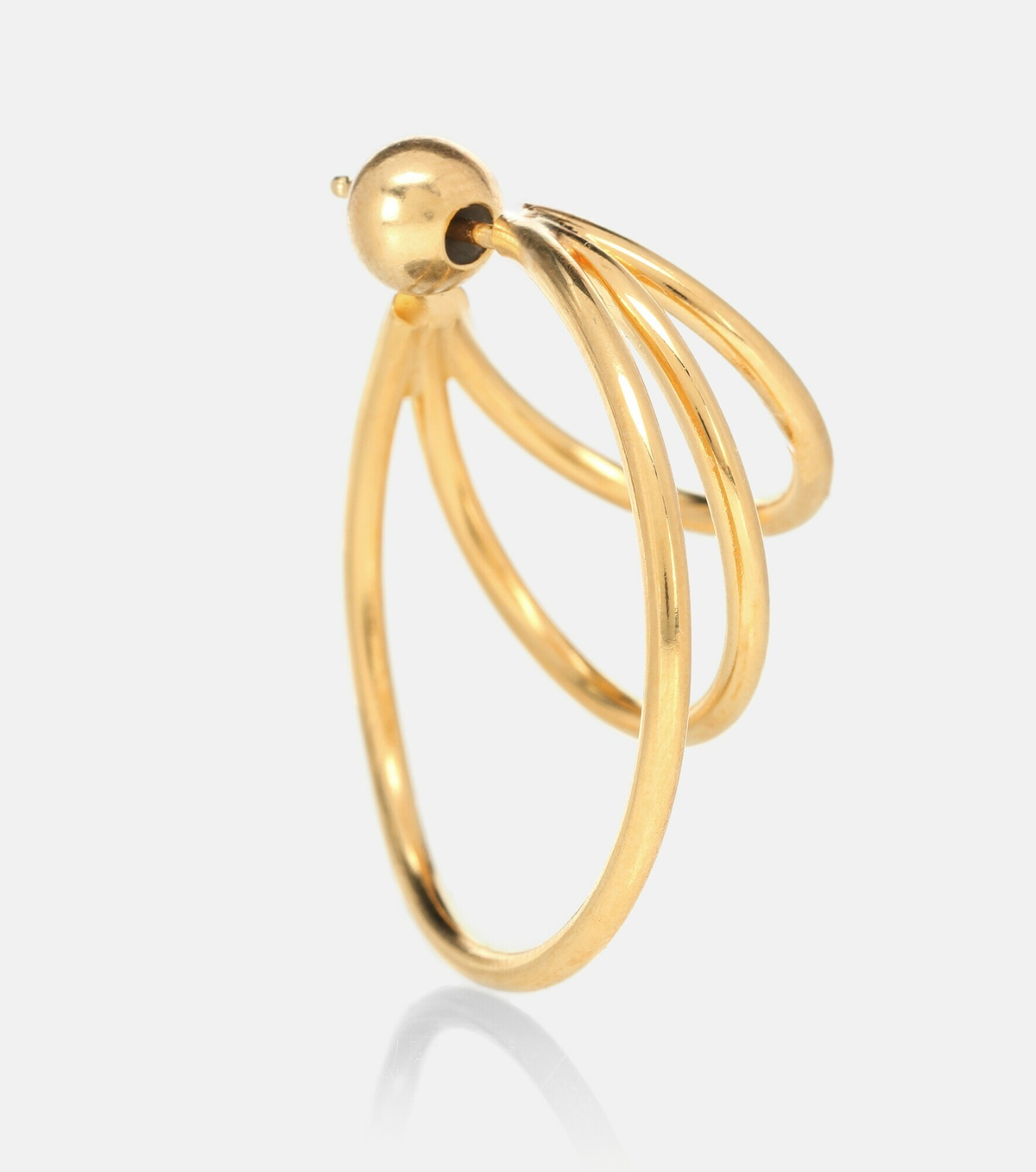 Sophie Buhai - Triple Layered Hoop 18kt gold-plated earrings