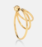 Sophie Buhai - Triple Layered Hoop 18kt gold-plated earrings