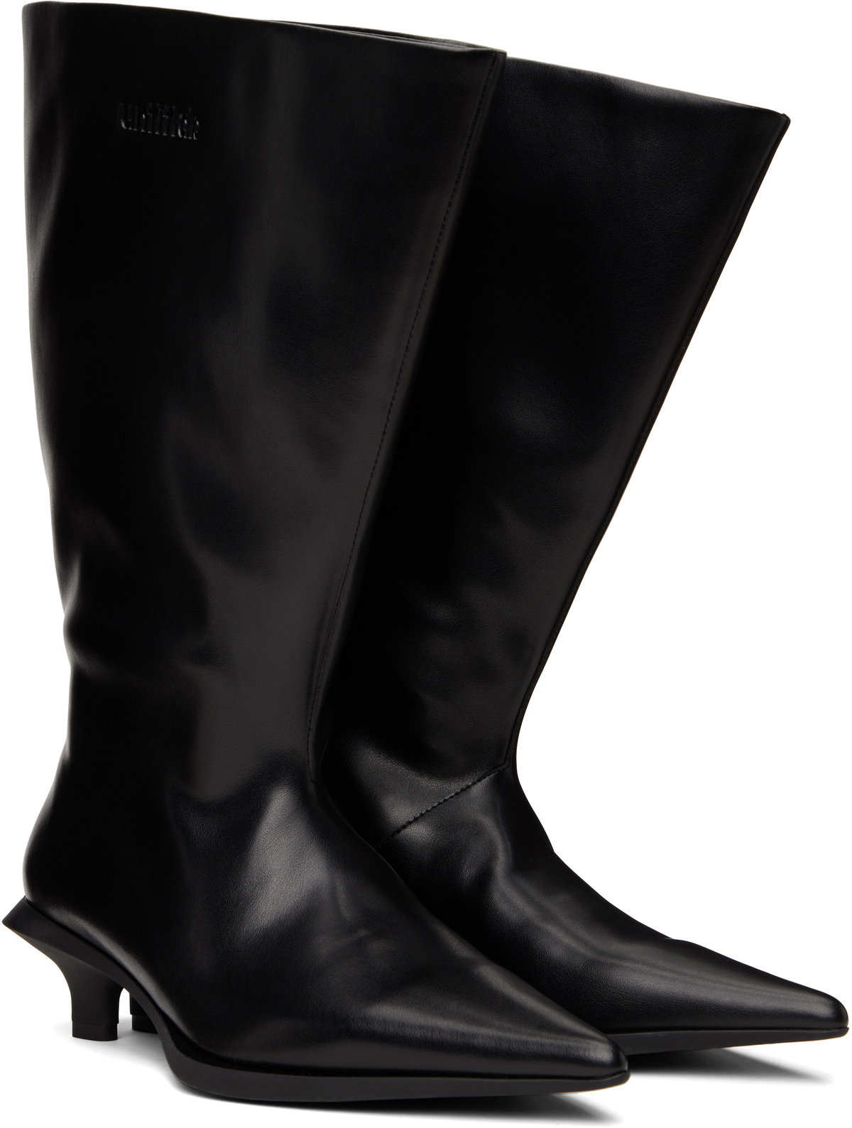 untitlab® Black Velo Chunk Boots