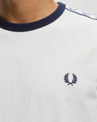 Fred Perry Taped Ringer Tee White - Mens - Shortsleeves