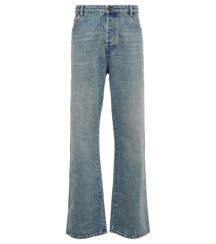 Photo: Miu Miu Faded low-rise straight jeans