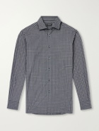 Zegna - Centoquaranta Checked Cotton-Twill Shirt - Gray
