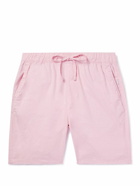 Onia - Straight-Leg Linen Drawstring Shorts - Pink