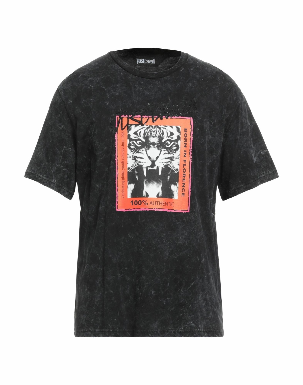 Just Cavalli Mens T-shirt in Black