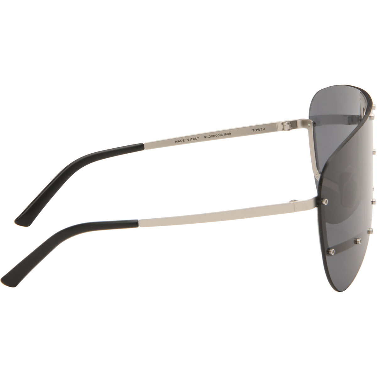 Rick Owens Black Tower Sunglasses