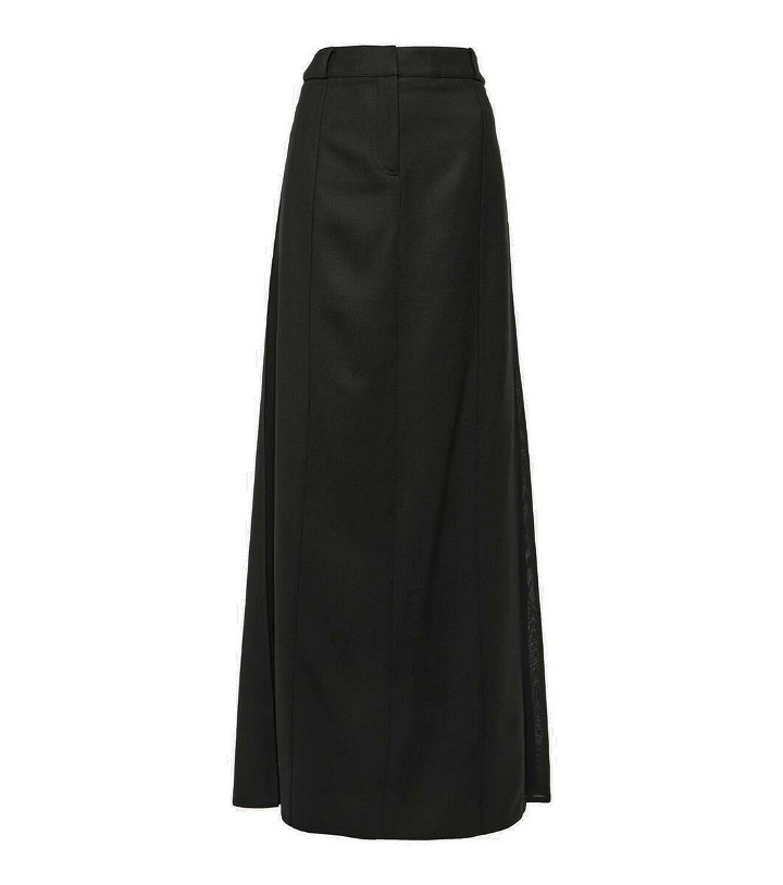 Photo: Victoria Beckham Wool-blend maxi skirt
