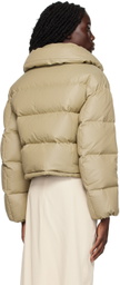 DRAE Khaki Cropped Down Jacket