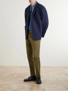 Boglioli - Straight-Leg Cotton-Blend Trousers - Green