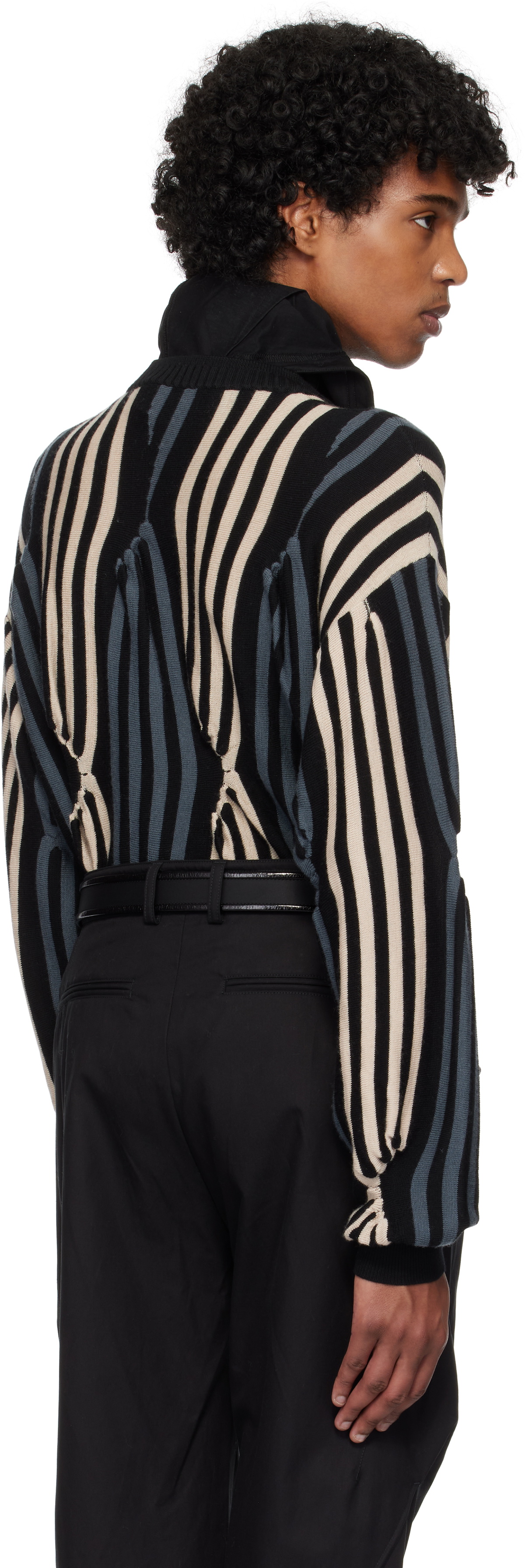 Kiko Kostadinov Black & Beige Solix Sweater Kiko Kostadinov