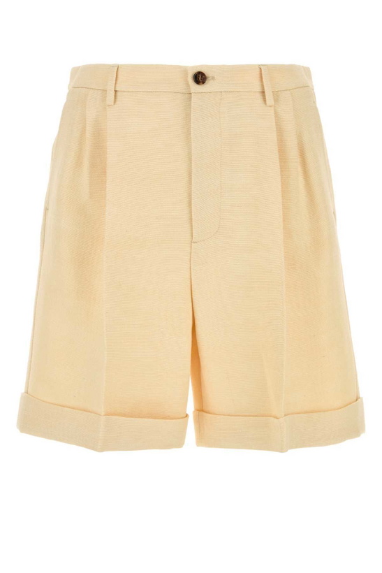 Photo: Valentino Cream Jute Bermuda Shorts