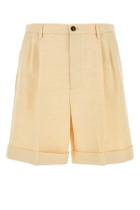 Valentino Cream Jute Bermuda Shorts