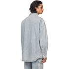 Feng Chen Wang Blue Denim Shirt