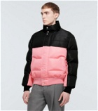 Alexander McQueen Graffiti colorblocked puffer jacket