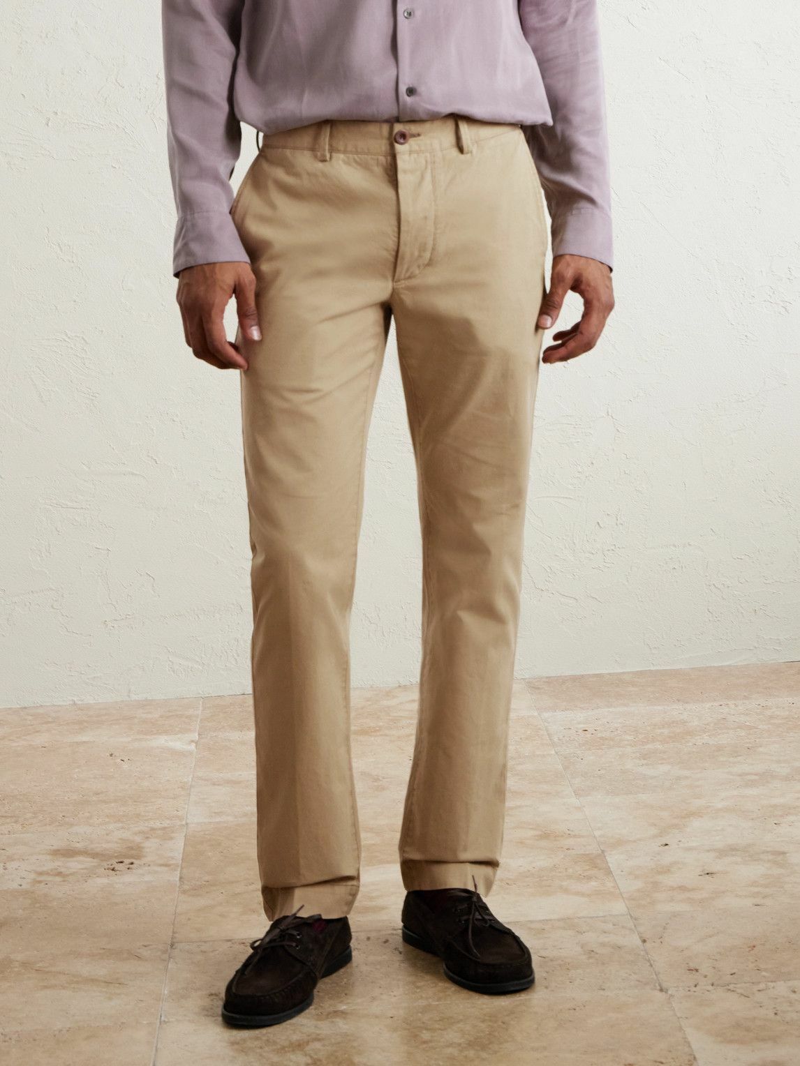 Sid Mashburn - Straight-Leg Garment-Dyed Cotton-Twill Trousers - Brown