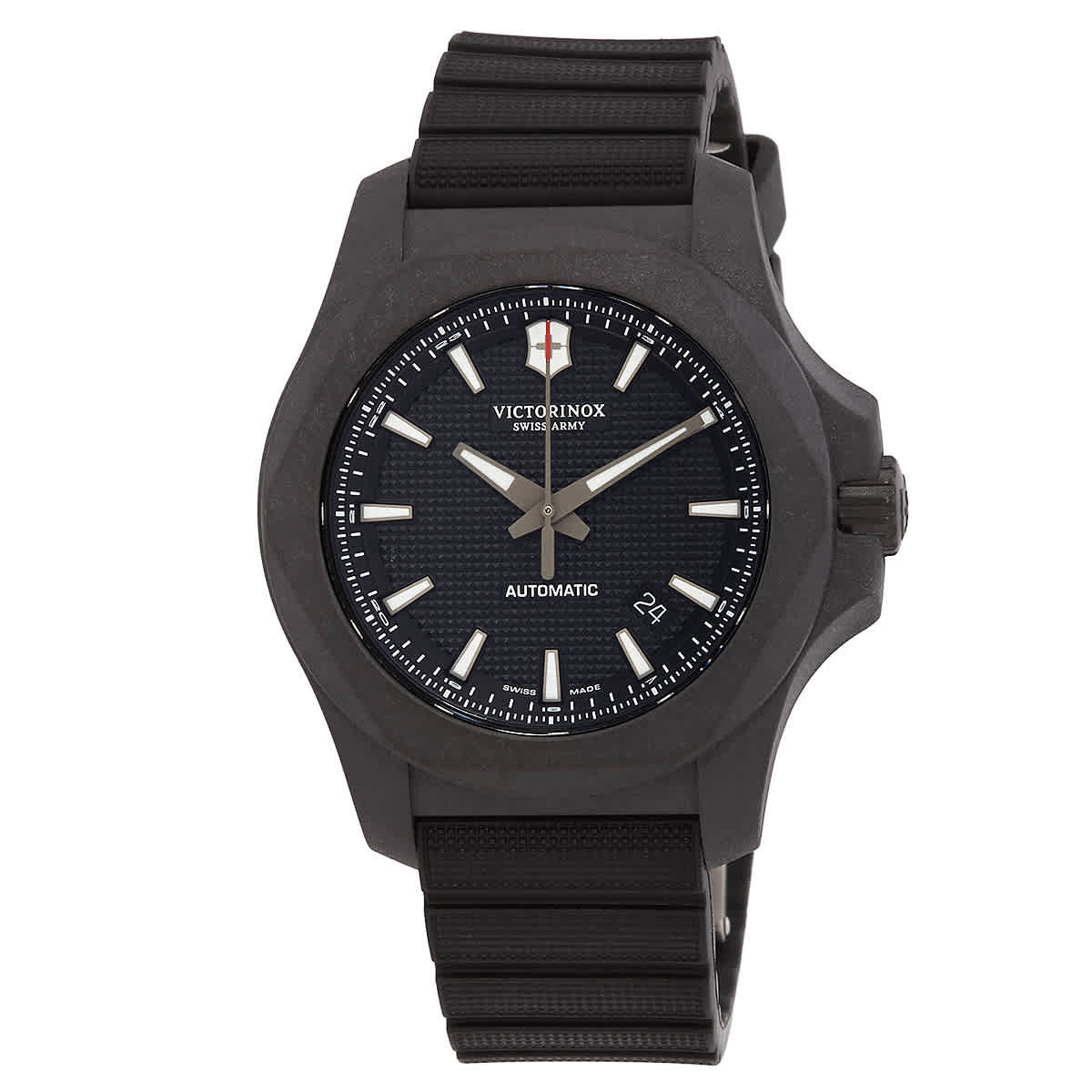 Victorinox I.N.O.X Carbon Automatic Black Dial Mens Watch 241866.1