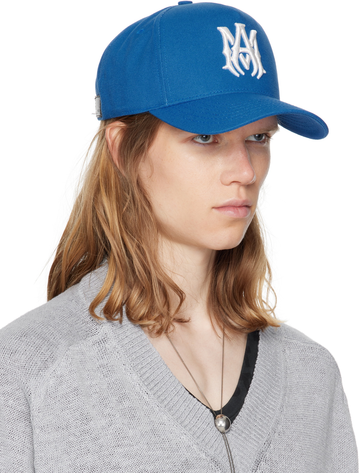 AMIRI ネイビーキャップ AMIRI Navy Full Canvas MA Cap Amiri