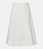 Khaite Artin cotton midi skirt