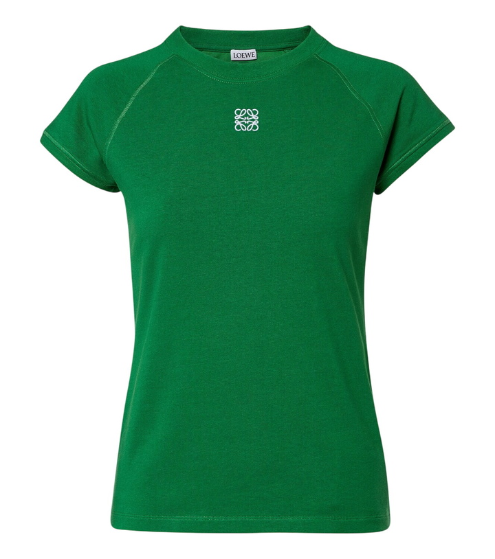 Photo: Loewe Anagram cotton-blend T-shirt