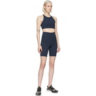 Girlfriend Collective Navy High-Rise Bike Shorts